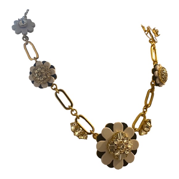 Kate Spade, flower style, gold & crystal necklace - Picture 3 of 16